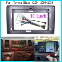 10.1inch Car Video Fascia For TOYOTA Hiace 2010-2019 Android Radio Dashboard Kit Face Plate Fascia Frame