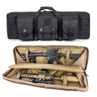 Tactical 36'' 90cm Double Rifle Bag Case for M4 Ak47 AR 15 Carbine Backpack Shooting Airsoft Shotgun Gun Bag Hunting Accessories