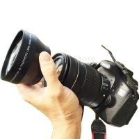 62mm 2x Magnification Teleconverter Telephoto Lens for Canon NIKON Sony PENTAX Olympus DSLR DV SLR Camera 18-200MM thread lens