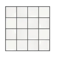 One House Premium Peel and Stick Tiles 3D White square Waterproof Kitchen Backsplash Decor Self Adhesive Wallpaper