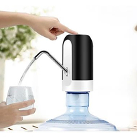 Alloet Pompa Elektrik Air Minum Galon Smart Pumping Rechargeable Hitam