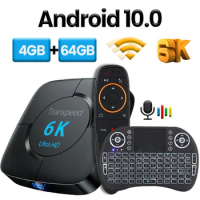 Network Android 10.0 TV Box Voice Assistant 6K 3D Wifi 2.4G&amp;5.8G 4GB RAM 32G 64G Media player Very Fast Box Top Box