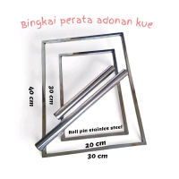 Bingkai perata adonan kue kering dan cetakan kue kering kastengel putri salju bahan stainles