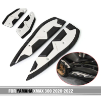 For Yamaha X-MAX 250 300 400 XMAX250 XMAX300 2020-2022 XMAX400 Motorcycle Footrest Foot Pads Pedal Plate Pedals