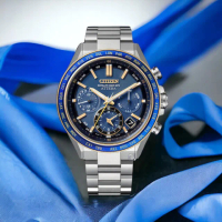 【CITIZEN 星辰】海王星 限量 鈦 GPS衛星對時光動計時手錶 男錶 手錶(CC4054-68L/藍色44.6mm)