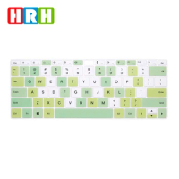 HRH Mixed color green Silicone Keyboard Cover Skin Protective Film For HUAWEI matebook X Pro13.9 inch MateBook 14 2019 version
