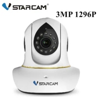 Vstarcam C38S 3MP 1296P Wireless PTZ IP Camera AI Humanoid Auto Tracking Smoke Alarm Home Security CCTV Monitor