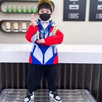 Spiderman/ Ultraman jacket costume with cap comfortable