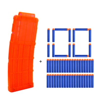 15 Reload Clip For Nerf Soft Bullets Magazine Replacement with 100pcs 7.2cm Refill Darts for Nerf Series Blasters