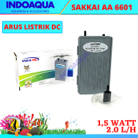 Pompa Udara Aquarium Baterai Sakkai Pro AA 6601 Pompa Gelumbung Udara DC