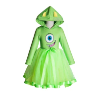 Monster Inspired Tutu Dress Halloween Costume Party Birthday Dress Mike Wazowski Dress Mike Wazowski monster tutus tutu dress