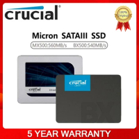 Crucial Internal Solid State Drive MX500 250GB 500GB 1tb 2tb 4tb BX500 480G 3D NAND SATA3.0 SSD HDD Hard Disk For Notebook PC