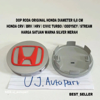 Dop Roda Tutup Velg Honda Crv Brv Hrv Civic Turbo Oddysey Stream OriginaL Silver List Merah Diameter