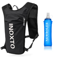 running hydrating vest backpack 5L, cycling hydrating backpack hiking marathon hydrating, with 1.5L water bag 500ml water bottle
