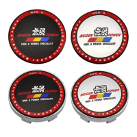 56MM Car Wheel Center Hub Caps Emblem Sticker Decals Cover for Honda Mugen Accord Civic CRV Crosstour H-RV nsx Pilot Odyssey crz
