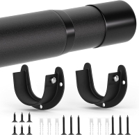 Closet Rods for Hanging Clothes 17 to 53 Inch Closet Rod Heavy Duty Adjustable Clothes Hanging Bar R