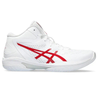【asics 亞瑟士】GELHOOP V15 男女中性款 籃球鞋 白紅(1063A063-104)
