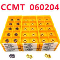 10pcs CCMT060204 Carbide Blades Kit VP15TF/UE6020/US735 Coated Metal Lathe Turning Carbide Inserts Toolholding Tool Parts