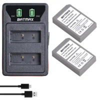 2X 2000mAh PS-BLS5 BLS-5 BLS5 BLS50 Battery + LED Dual USB Charger for Olympus PEN E-PL2,E-PL5,E-PL6,E-PL7,E-PM2, OM-D E-M10