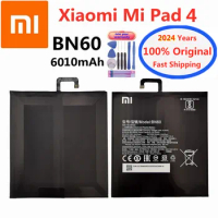 2024 Years 100% Original Xiao mi BN60 Battery For Xiaomi Pad 4 Tablet Pad4 MiPad4 6010mAh High Capacity Battery Bateria + Tools