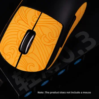 Esports Tiger Gaming Mouse Grip Tape Mouse Skin Side Stickers Sweat Resistant for Logitech G PRO X Superlight Wireless / GPW
