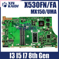 X530FN Motherboard For ASUS VivoBook S15 S5300 S5300F X530FA Laptop Mainboard with I3-8145U I5-8265U I7-8565U 100% tested