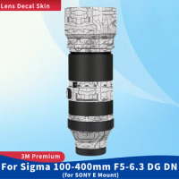 For Sigma100-400mm F5-6.3 DGDN OS for SONY E Mount Decal Skin Vinyl Wrap Film Camera Lens Body Protective Sticker Protector Coat