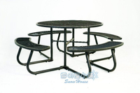 ╭☆雪之屋小舖☆╯鐵網圓型野餐桌椅組/戶外休閒桌椅 SB84272