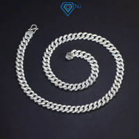 Dây chuyền nam TNJ bạc cuban không đá bản 8mm DCK0085