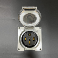 48h出貨丶NEMA14-50  IP66戶外防水插座  新能源汽車充電插座 50A 125/250V