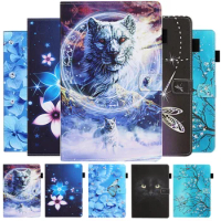 Wolf Folding Stand Funda For Samsung Galaxy Tab A 10 1 Case 2019 SM-T515 SM-T510 T510 Coque For Samsung Tab A 10.1 2019 Cover