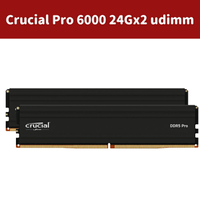Crucial DDR5 pro 6000 48GB (2x24GB) XMP 3.0 &amp; AMD EXPO Ready美光 桌上型記憶體