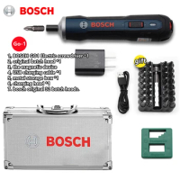 Bosch GO 1/2 Professional Cordless Screwdriver Kit Rechargeable USB Electric Screw Driver Hand Drill Upgraded Metal Tool Box Set