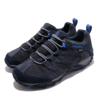 Merrell 戶外鞋 Alverstone GTX 男鞋 登山 越野 耐磨 防潑水 麂皮 透氣 藍 灰 ML033021
