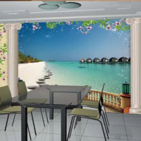 3D sea view 3d landscape wallpaper photo wall murals wallpaper living 3d wallpaper room modern wallpaper