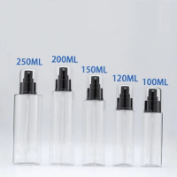 300Pcs/Lot 200ML Clear Empty Cosmetic Skin Care Spray Bottles with Black Head