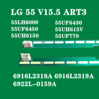 New 5set=10 PCS 60LED LED backlight strip for LG 55UF6450 55UH6150 55UF6430 6916L2318A 6916L2319A 6922L-0159A 55UH615V 55UF770