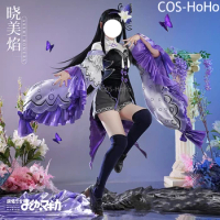 COS-HoHo Anime Puella Magi Madoka Magica Akemi Homura Game Suit Gorgeous Dress Cosplay Costume Halloween Party Outfit Women