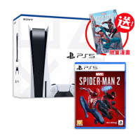 SONY PS5 光碟版主機+PS5漫威蜘蛛人2 送限量原文蜘蛛人漫畫