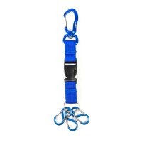 【ADISI】織帶+6mm旋轉拉力鍛造鉤+鑰匙圈+4mm鍛造S鉤 AS17050(鑰匙圈、鋁合金、掛勾)