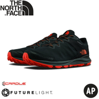 【The North Face 男 FL 防水健行鞋《黑/橘》】4OA5/防水透氣野跑鞋/慢跑鞋/健行鞋