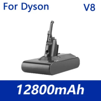 For Dyson V8 12800mAh Absolute Handheld Vacuum Cleaner For Dyson V8 Battery 12800mAh SV10 batteri Rechargeable Battery