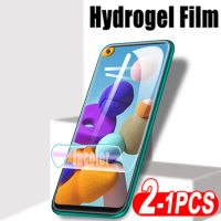 1-2PCS Hydrogel Film For Samsung Galaxy A71 4G 5G UW A21 A11 A21s Screen Protector Not Glass Protective Film A 71 21 11 21s 5 G