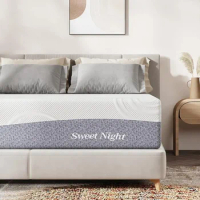 Queen Size Mattress in a Box 10 Inch Bamboo Charcoal Cooling Gel Memory Foam Mattress for Moisture Wicking Freight free