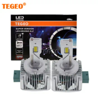 TEGEO KOREA D3S D1S LED Headlights D2S D4S D2R D4R D5S LED Headlamp Super Bright Car Lights Replace Original Auto HID LED Bulb