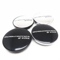 4pcs 60/51mm Work Emotion W Work Wheel Center Cap For WORK T1S/F2S/D3S/W4S/V5S Rims Cover 56mm Emblem Badge Sticker Accessories