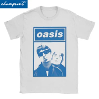 Men Women T-Shirts Noel Liam Rock Band Music Funny Cotton Tee Shirt Short Sleeve O-Oasis T Shirts Cr