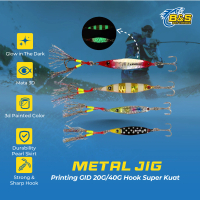 JEMMY Metal Jig 3D Printing GID 20G/40G Hook Super Kuat MJ101
