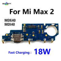 For Xiaomi Mi Max 2 USB Charging Connector Board Dock Charger Port Microphone Flex Cable Replacement Max2 MDE40 MDI40