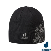 【Deuter】保暖羊毛帽(125周年紀念款) /毛帽.保暖帽/登山賞雪禦寒配件/針織帽/A6AH2302N 黑